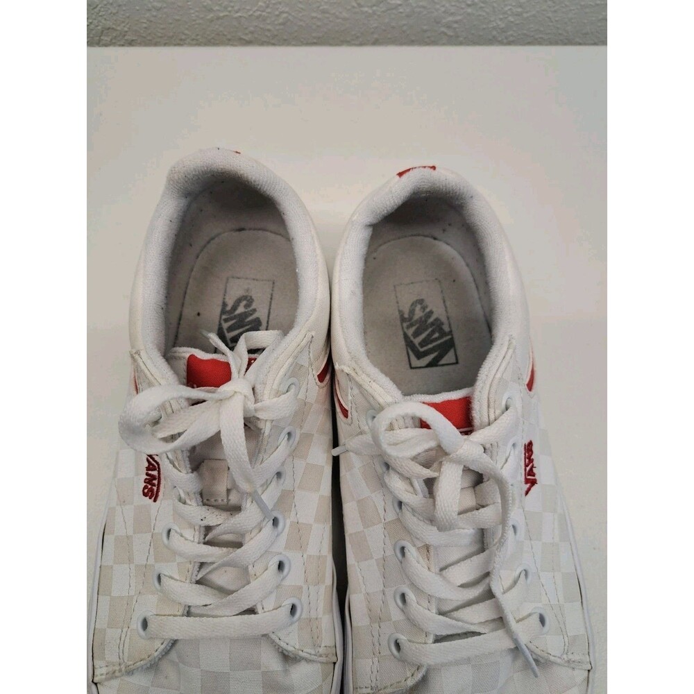 Vans Shoes Off The Wall 500714 White Gray Checkered Sneakers Size Women 11 - Picture 5 of 7